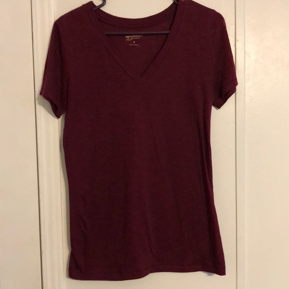 Plum short sleeve shirt